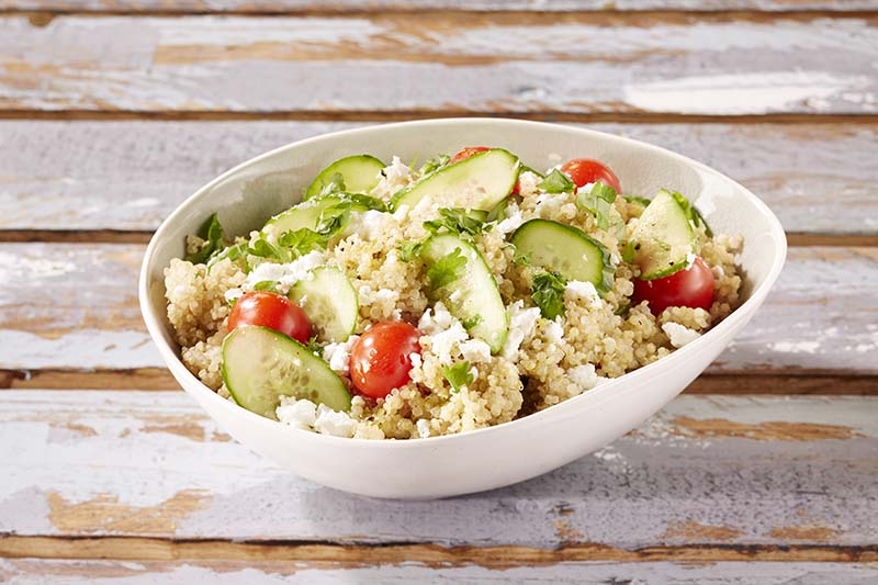 Recette Pour Salade De Quinoa La Feta Et Aux Tomates Cerises